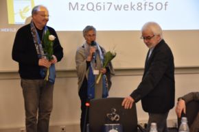 Alles Gute wünschten der Synode Pfarrerin Ulrike Stürmlinger und Pfarrer Christian Werner