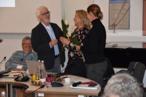 Dank an die Assistenz Anke Brands und Joke Wessels-Scheel für die Synodenorganisation